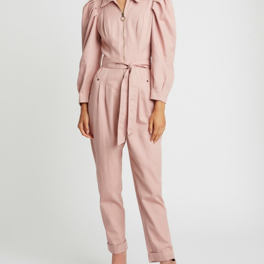 Choosy Blush Paper Doll Jumpsuit NWT